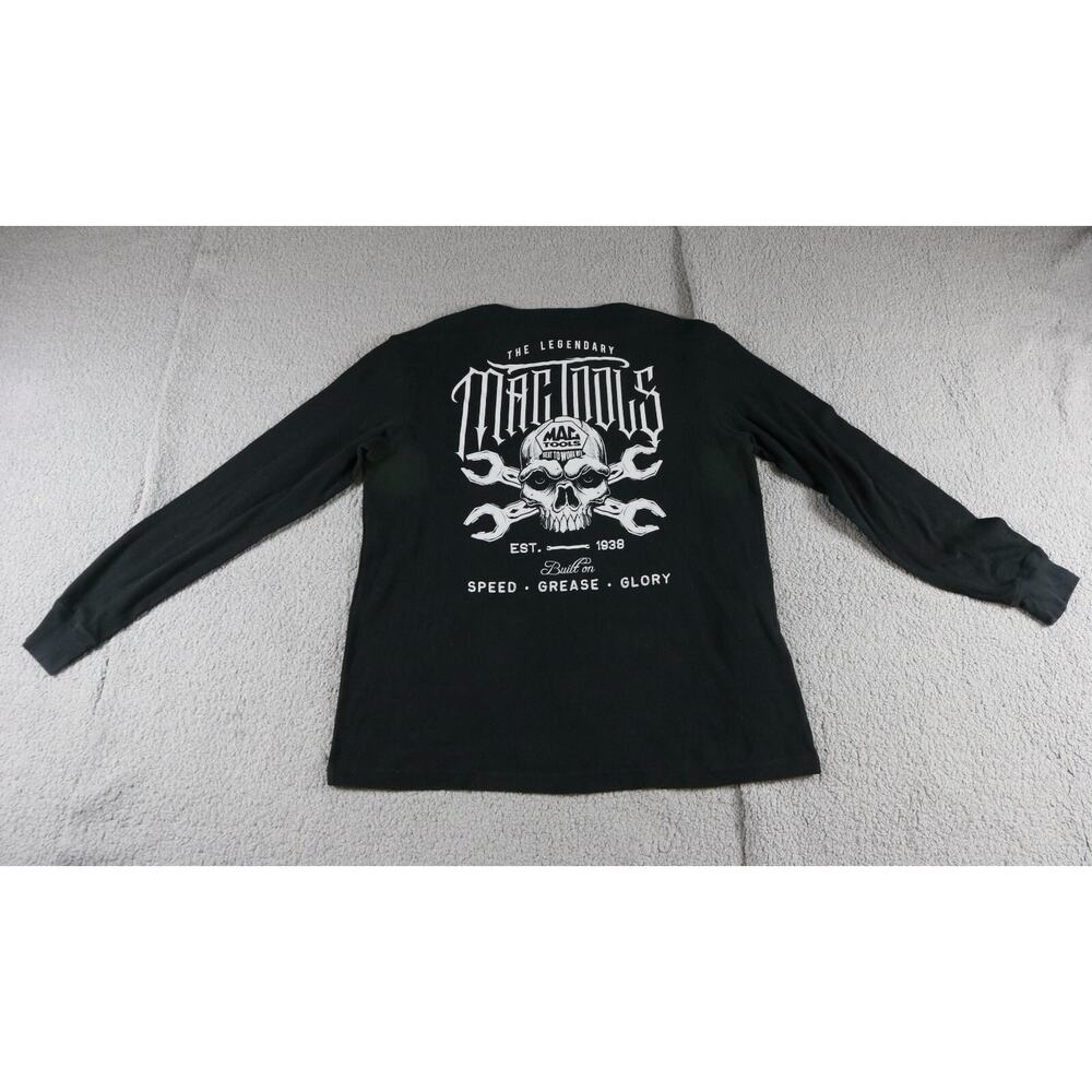Matco Tools Black 2XL Graphic Print Thermal Henley Vintage Pull Over Mechanic